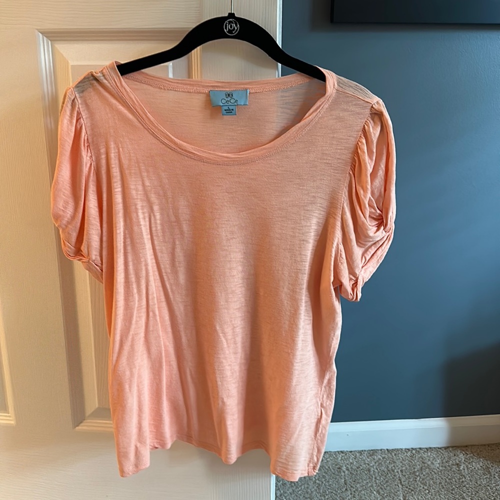 CeCe Peach Short Sleeve Top